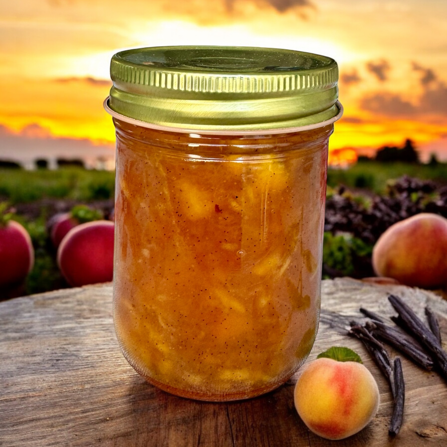 Vanilla Bean Peach Jam