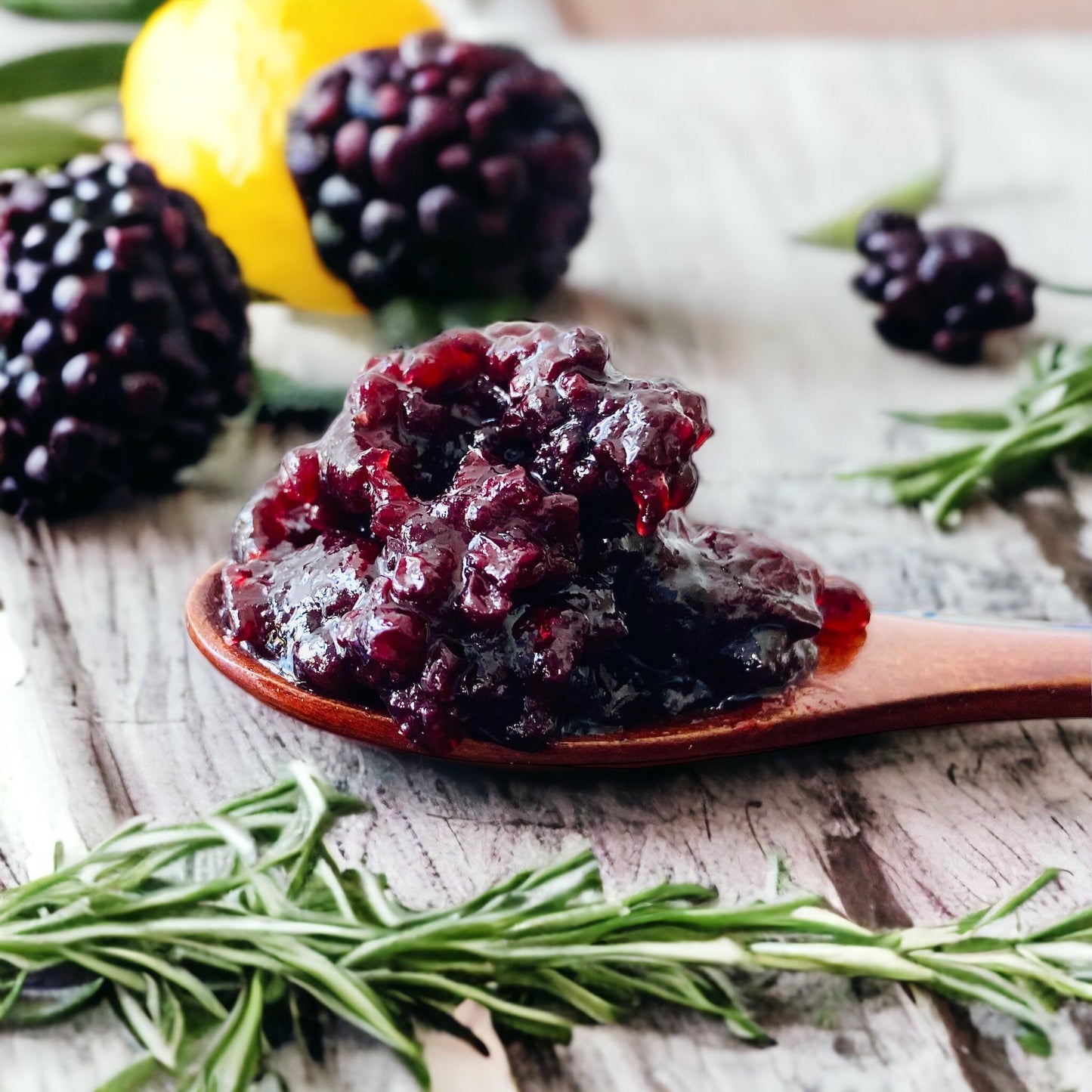 Blackberry Lemon Rosemary Jam